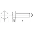 9331680109B SURUB CAP HEXAGONAL M16X2X80MM