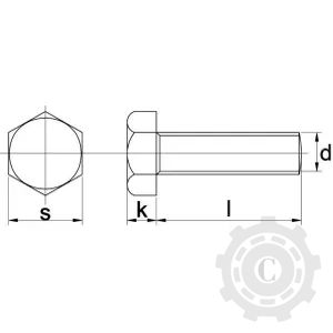 933820109B SURUB CAP HEXAGONAL M8X1.25X20MM