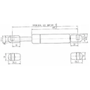 AMORTIZOR GAZ L549MM CURSA 231.5MM 180N1.5MM