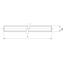 TIJA DIN975 M16x2x1000MM G10.9