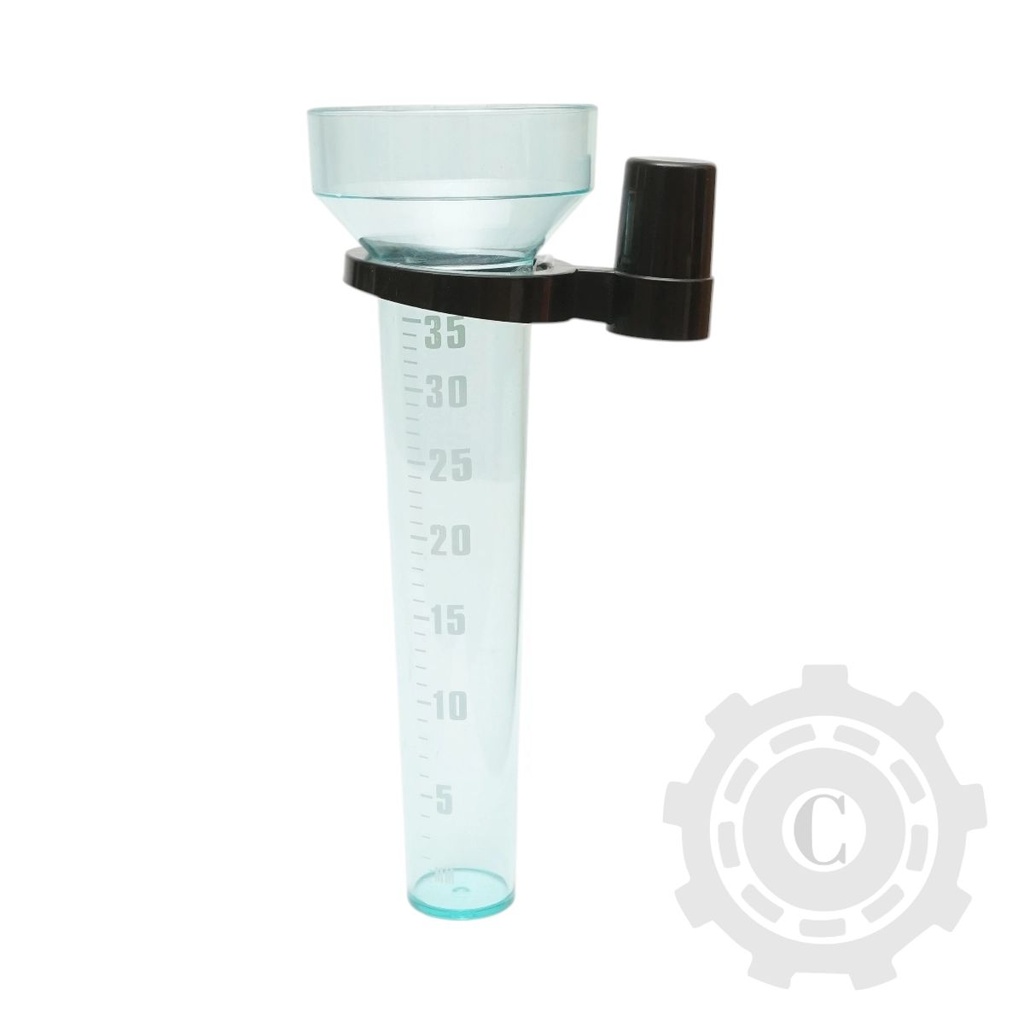 Pluviometru gradat 1-35mm cu suport de fixare pentru masurarea precipitatiilor 1-35 L/mp