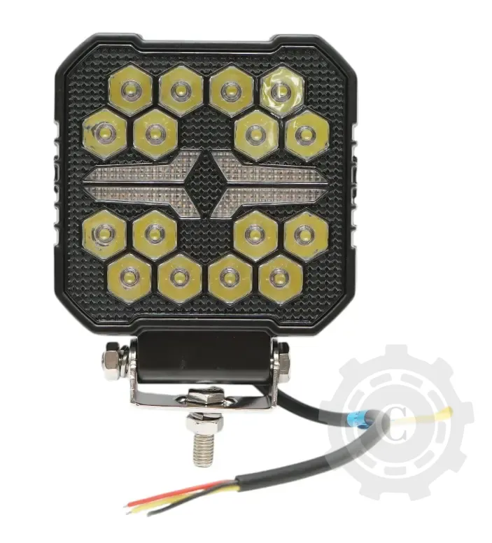 Proiector patrat LED cu DRL 9-36V, 22W