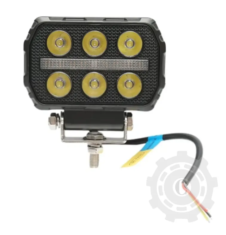Proiector dreptunghiular LED cu DRL 9-36V, 28W
