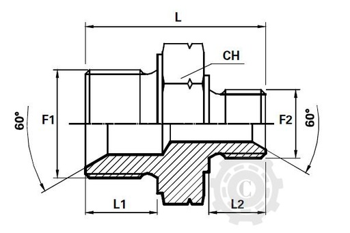 [CP065080] NIPLU   10X1-1/4 BSP