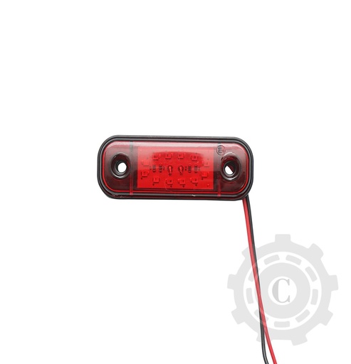 [CP068380] LAMPA LATERALA GABARIT SLIM ROSU 12-24V