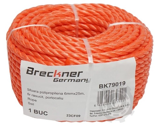 [CP080585] SFOARA PP 6MMX25M ORTOCALIU