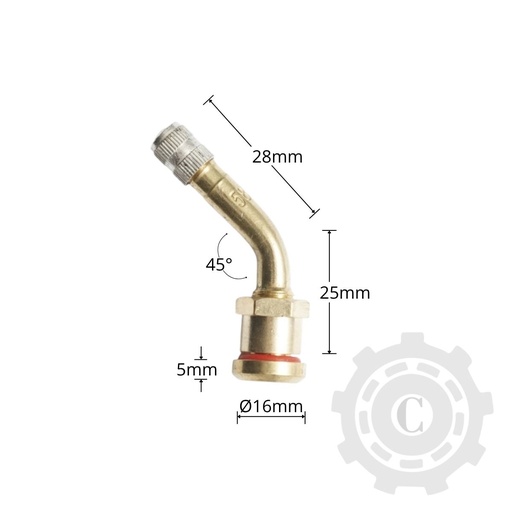 [CP084250] Valva roata camion metalica tubeless 53mm V3-22-1