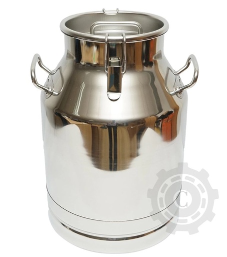 [CP084580] Bidon de inox pentru lapte cu capac 30L aparat de muls vaci