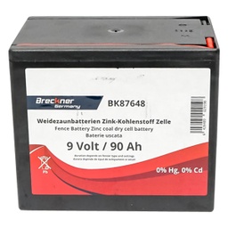 [CP020152] Baterie uscata (nereincarcabila) 9V 90Ah pentru gard electric Breckner Germany