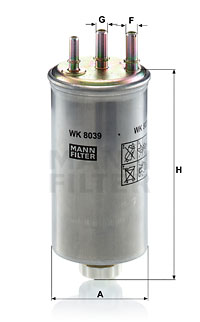 [CP010791] FILTRU COMBUSTIBIL MANN-FILTER WK8039