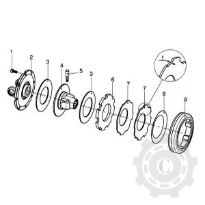 247006351R08 DISC FRICTIUNE D=162mm d=85mm