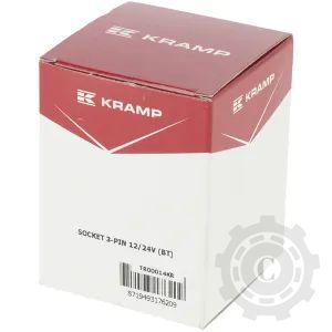 TR00014KR PRIZA 3 PINI PLASTIC 12/24V