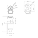 TR00014KR PRIZA 3 PINI PLASTIC 12/24V