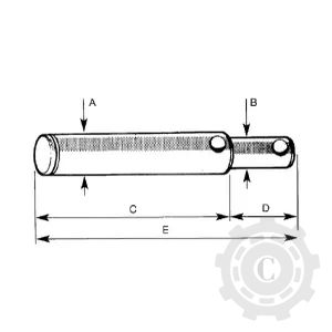 Z325145KR BOLT TIRANT CENTRAL 25X157MM