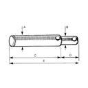 Z325145KR BOLT TIRANT CENTRAL 25X157MM