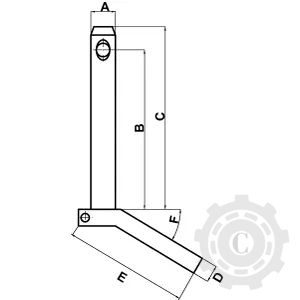 Z525130KR BOLT CU MANER 25X130MM