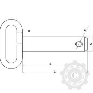 Z528183HKR BOLT CU MANER 28.5X183MM