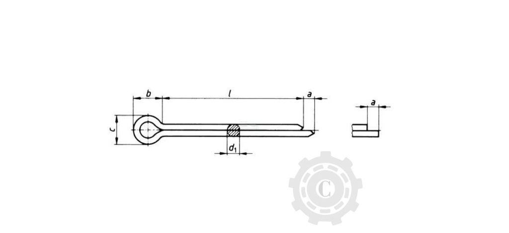 942550 SET 10 BUC SPLINT DE SIGURANTA 2.5X50MM