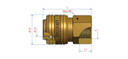 CUPLAJ CU ELIBERARE RAPIDA  3/8" BSP F