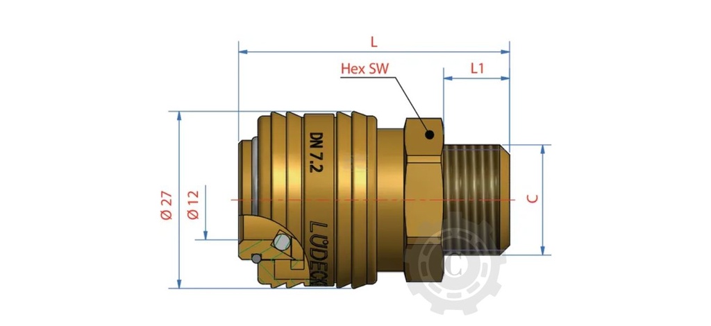 CUPLAJ RAPID BSP 1/2"