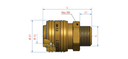 CUPLAJ RAPID BSP 1/2"