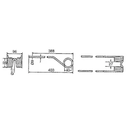 DINTE GREBLA ROTATIVA DREAPTA 403X96X9