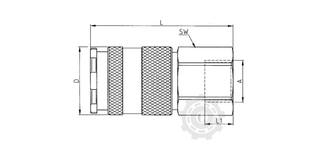CUPLAJ RAPID CU FILET INTERIOR BSP 1/4"