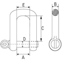 CHEIE TACHELAJ 20MM DIN 82101