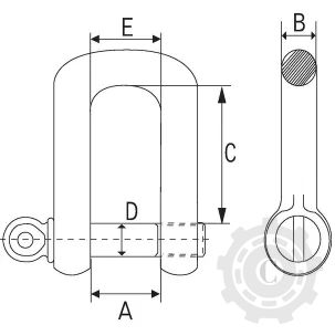 CHEIE TACHELAJ GALVANIZATA 14MM