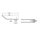 DINTE GREBLA ROTATIVA 500x92x9,5mm