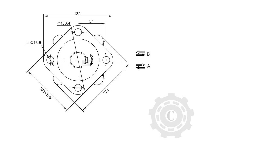 SMS80A432YGP Motor orbital 80cc gopart