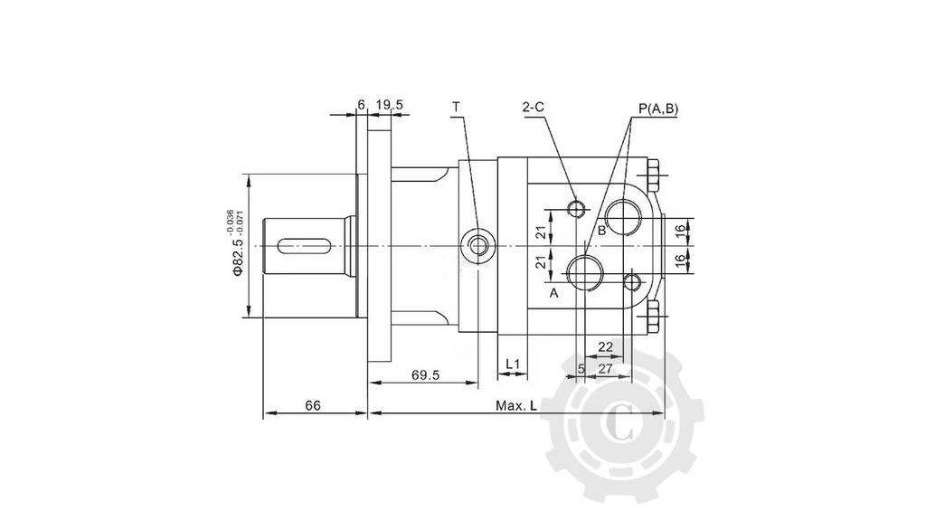 SMS80A432YGP Motor orbital 80cc gopart