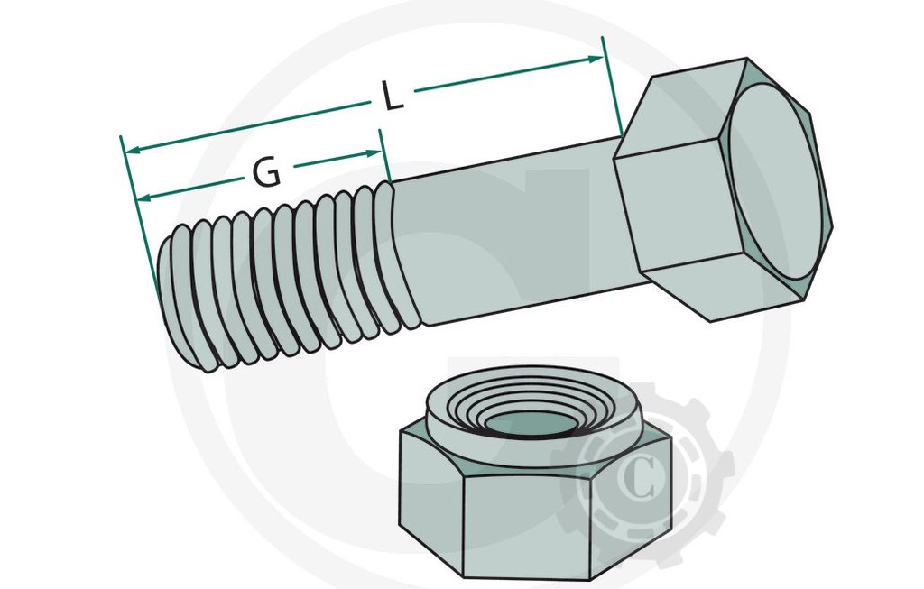 Surub M16 x 1,5 x 60 mm 12.9