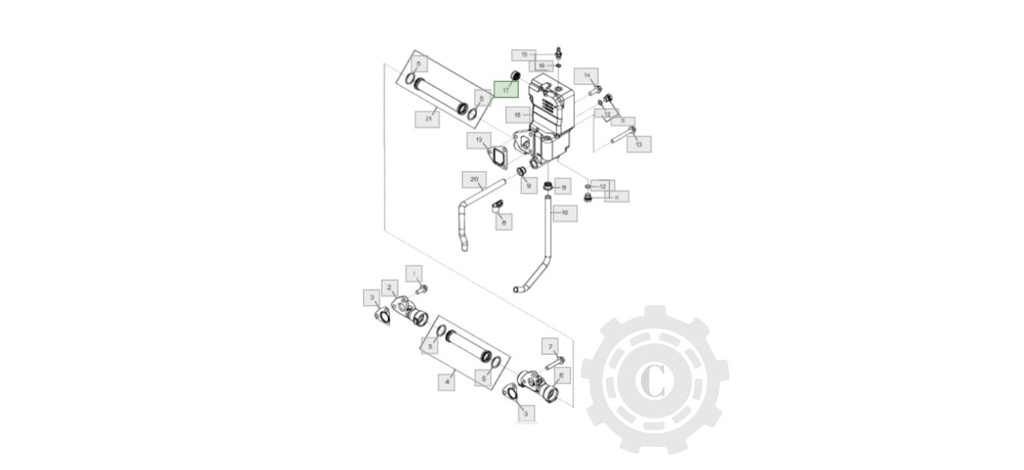 GARNITURA TERMOSTAT RE57190
