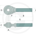 SURUB TIRANT M27x3 DREAPTA