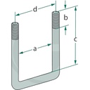SURUB TIP U M16 x 2 - GR.8.8