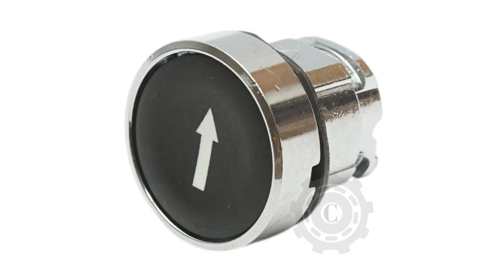 Cap buton comanda negru sageata jos Ø 22mm