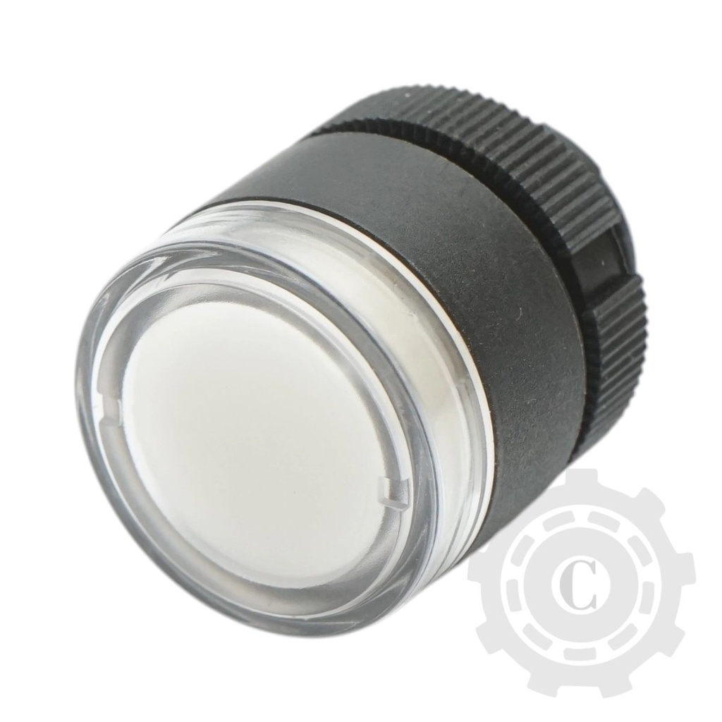 Cap buton comanda iluminat alb Ø 22mm LAY5