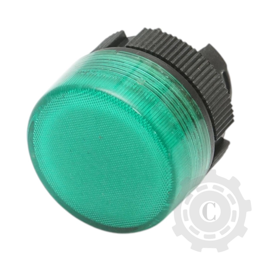 Cap indicator iluminat verde Ø 22mm LAY5