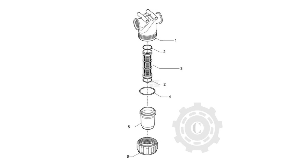  Filtru conductă 1" mamă 32 mesh