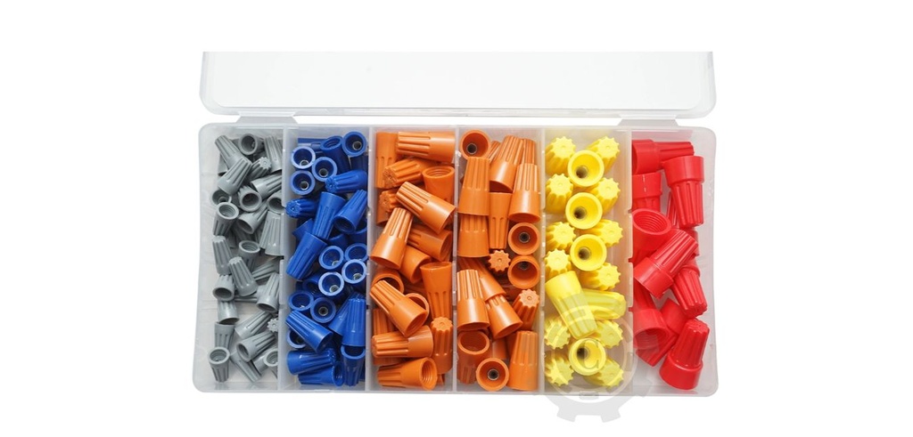 Trusa conectori electrici terminali rapizi cu infiletare 158 piese