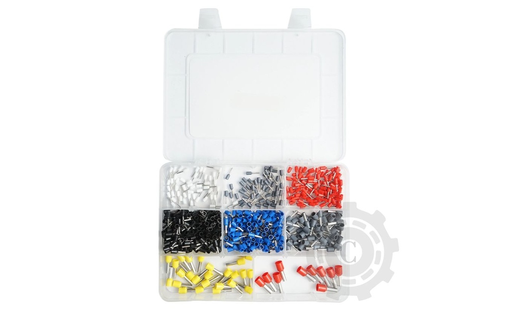 Trusa pini terminali electrici izolati 0.5-10mm² 685 piese