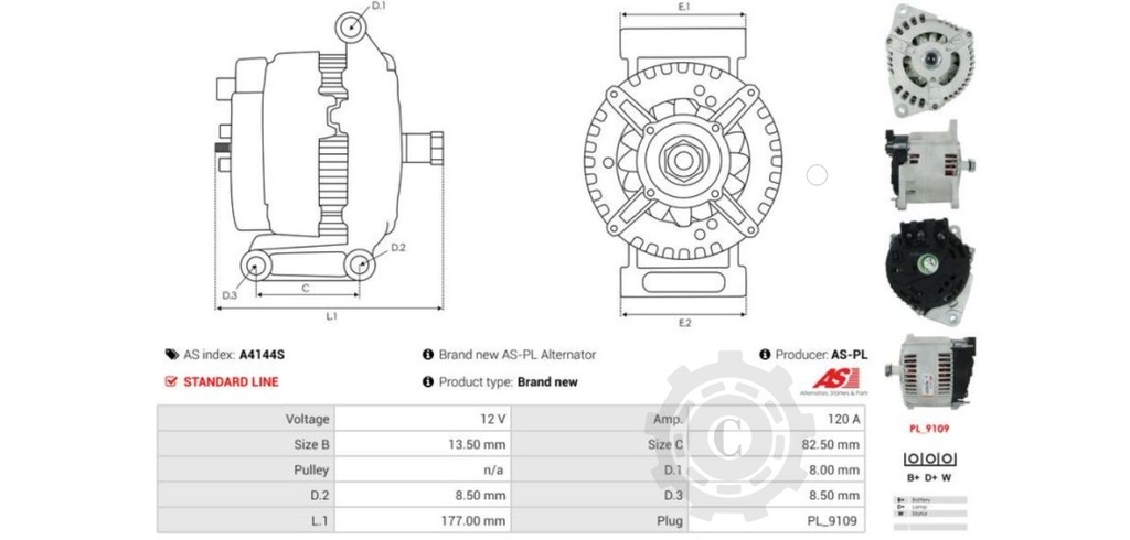 ALTERNATOR A4144 AS