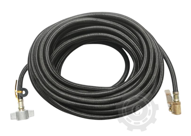 Furtun aer compresor 12m cauciucat textil 6x11mm cu capete de legatura pentru umflat roti