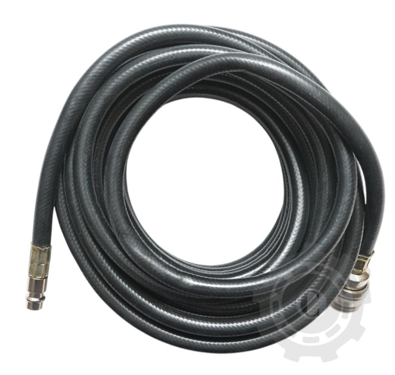 Furtun aer compresor 12m PVC 6x11mm si cuple rapide universale