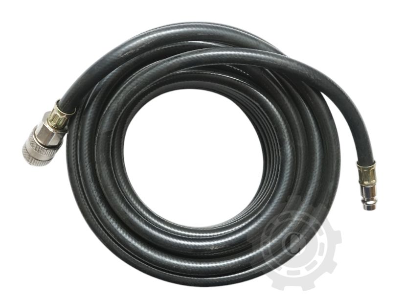 Furtun aer compresor 12m PVC 6x11mm si cuple rapide universale
