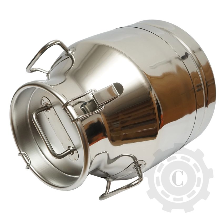 Bidon de inox pentru lapte cu capac 20L aparat de muls vaci