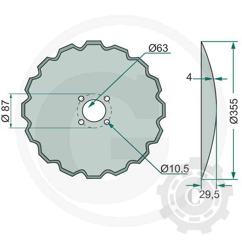 TALER DISC SEMANATOARE 9008.55.10