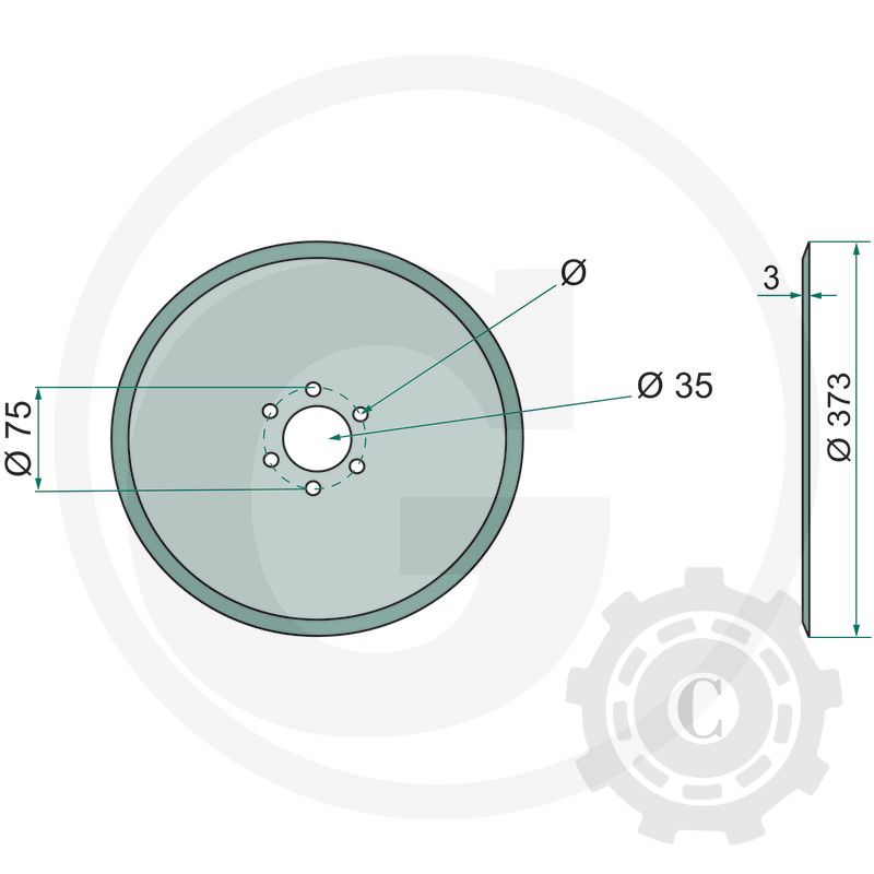 1800590007 DISC SEMANATOARE MASCHIO