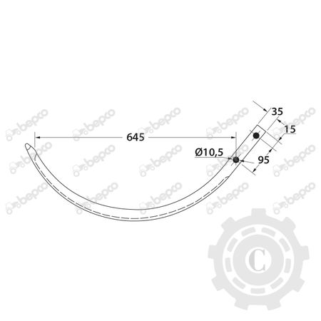 B123127 AC PRESA ALUMINIU